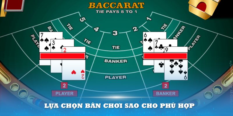 Lựa chọn bàn chơi sao cho phù hợp với khả năng của mình